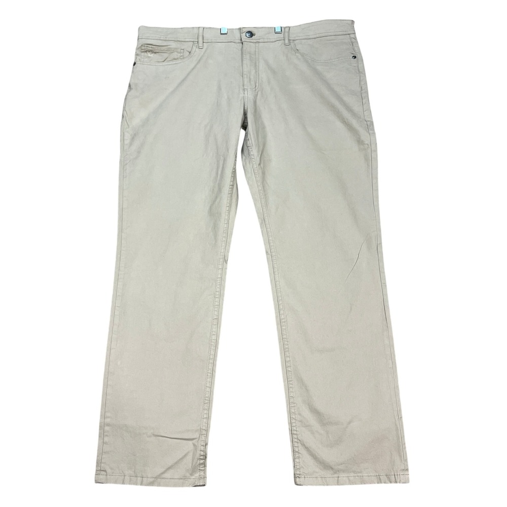English Laundry Pants Mens 40x32‎ Khaki Tan Straight Leg 5 Pocket Flat Front NEW